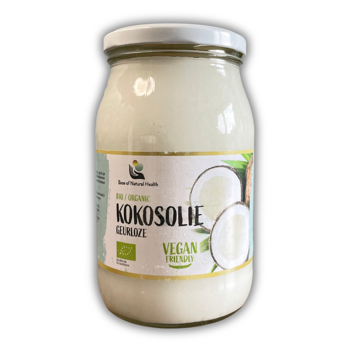 Ongeparfumeerde Kokosolie 900ml - Biologisch, Verzorgende Huidolie, Natuurlijk, Ongeraffineerd - Voor Koken, Bakken, Haar & Huid